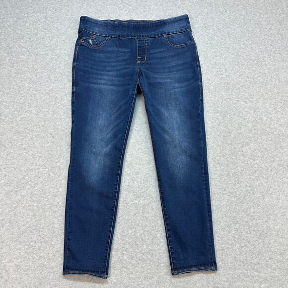 Rock & Republic The Slimming Fever Jeans WMN 18M Blue High Rise Denim Jeggings - Picture 1 of 10